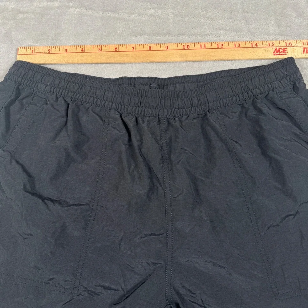 The North Face Shorts Mens Large Black Nylon Elastic Waist Athletic Hiking